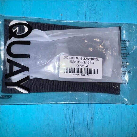 NEW Quay Australia High Key Micro Polarized Sunglasses Black Smoke - Picture 2 of 9